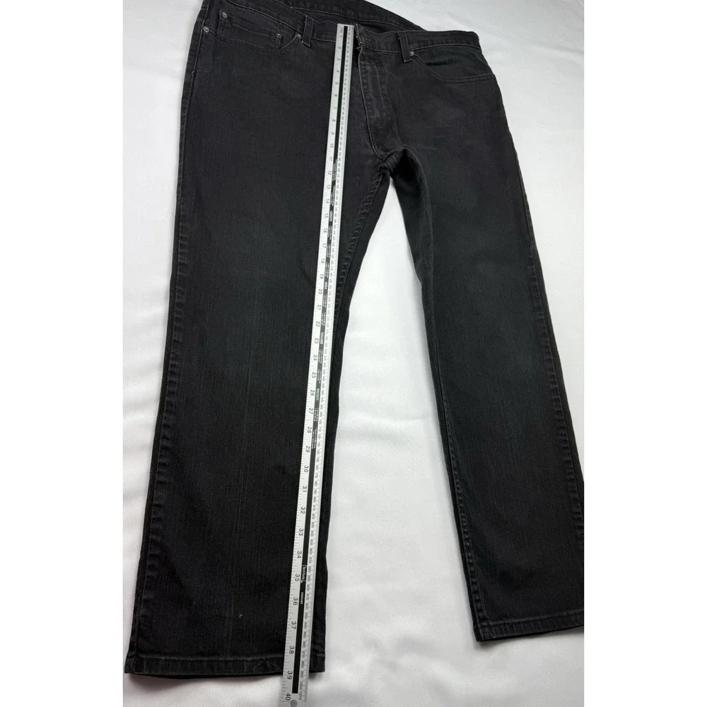 Levis 559 Mens‎ 38x30 Black Relaxed Straight Fit Jeans WaterLess